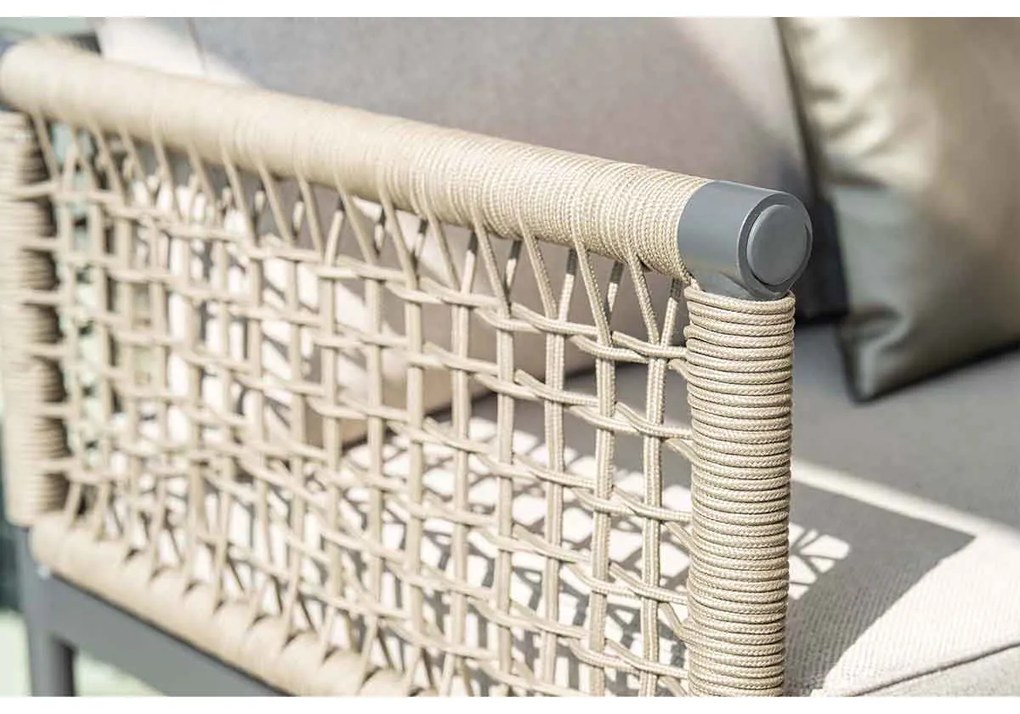 Garden Impressions Burela lounge hoekset rechts 4-delig - taupe