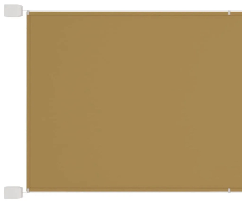 vidaXL Luifel verticaal 100x420 cm oxford stof beige
