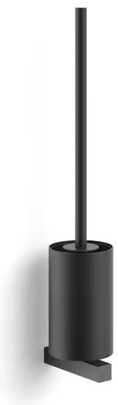 Zack Carvo Toiletborstelhouder - open - wandmontage - zwart 40507