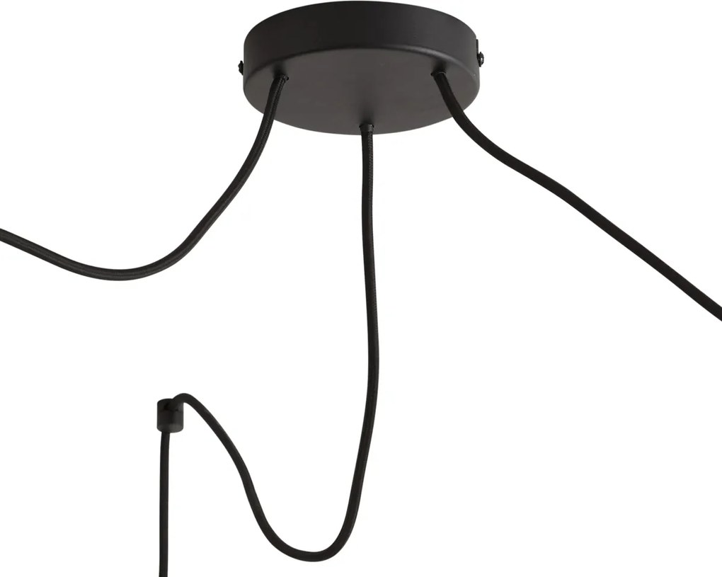 Retro hanglamp beige 3-lichts - Monti