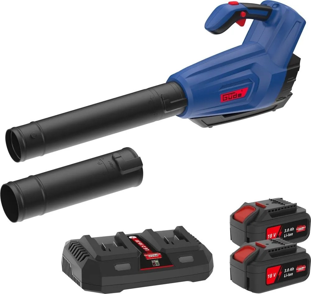 Güde LB36-302-30 Accu Bladblazer Kit – 36V – 160 km/h – Inclusief 2x 3,0 Ah Accu + Duolader