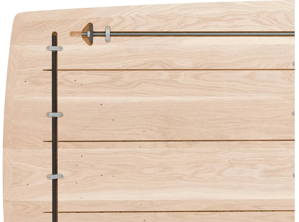 Goossens Excellent Eettafel Floyd, Semi rechthoekig 220 x 100 cm