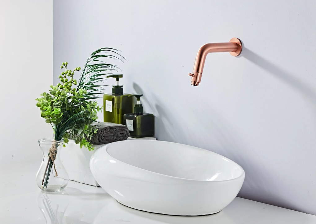 Saniclear Copper inbouw toiletkraan koper geborsteld