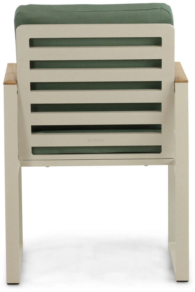 Tuinstoel Aluminium/Teak Taupe-naturel-bruin Lifestyle Garden Furniture Faro