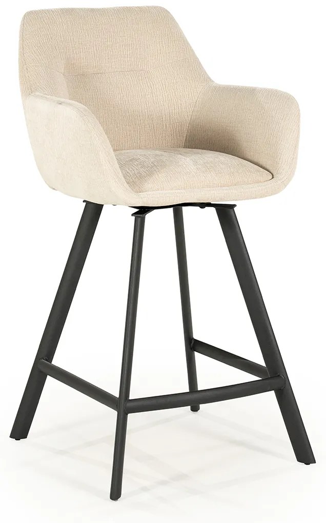 By-Boo Bliss Draaibare Barkruk Stof Beige