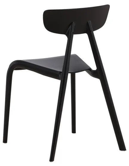 Jörn Eetkamerstoel - Carina  - Zwart - Kunststof - Jörn