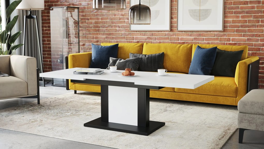 ORION wit / zwart, salontafel