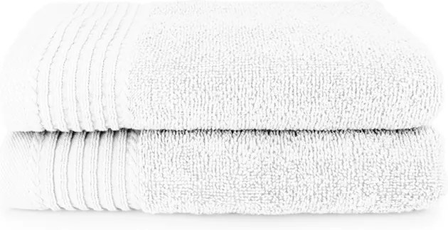 The One Towelling 2-PACK: Handdoek Deluxe - 50 x 100 cm - Wit