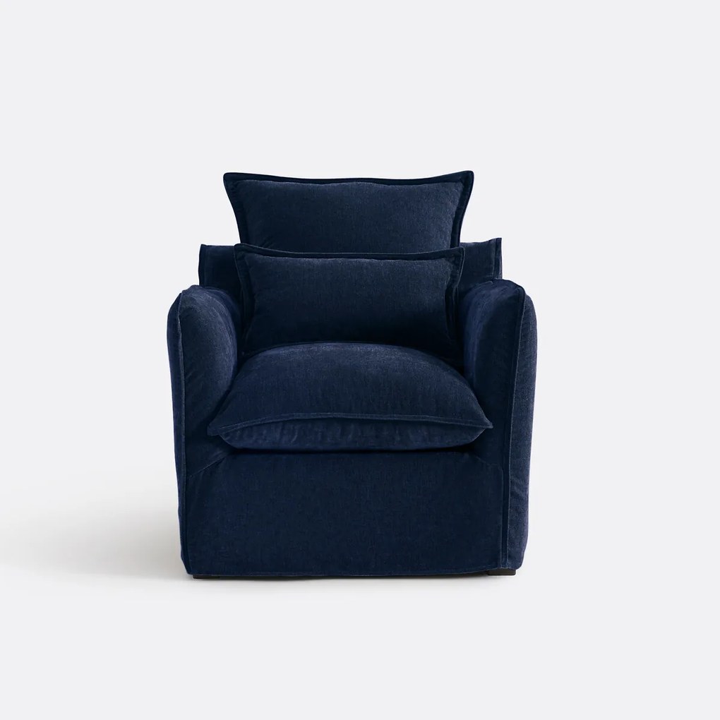 Fauteuil, afneembare hoes, in gemêleerd polyester, ODNA
