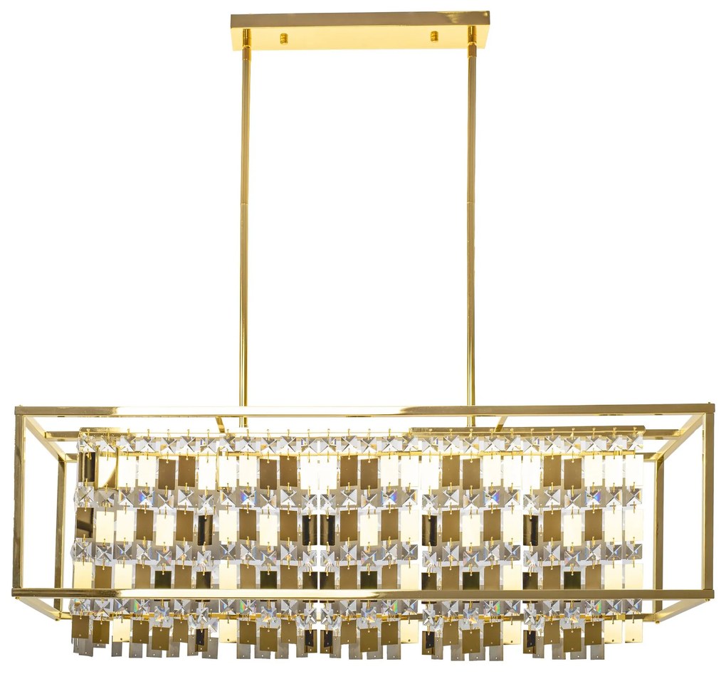 Hangende kristallen lamp APP1113-4CP Goud