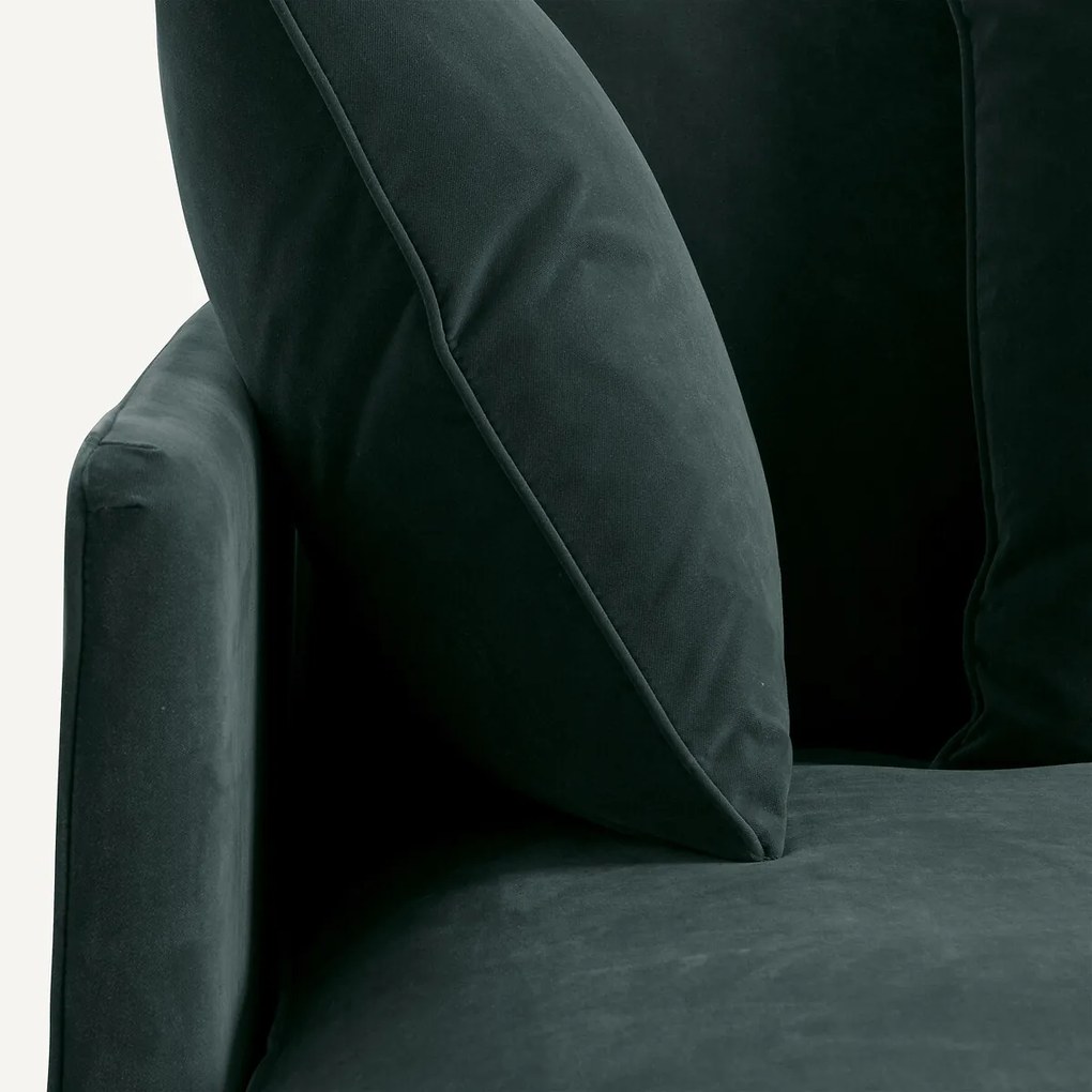 Longchair in fluweel, Lazare