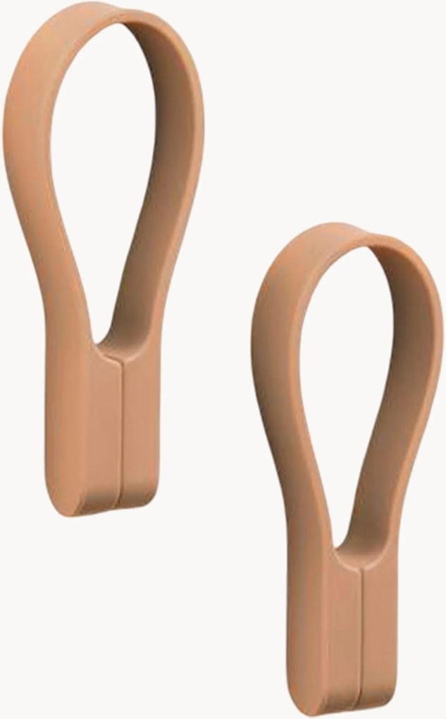 Siliconen magnetische handdoekhouders Loop van silicone, 2-delig