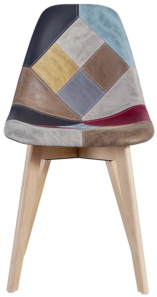 Kelen Patchwork Leatherette Stoel
