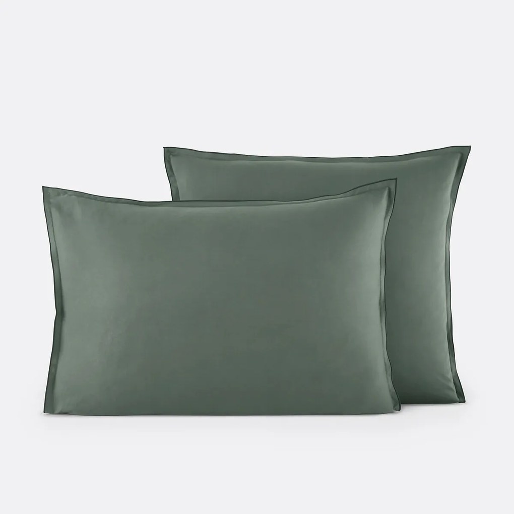 Kussensloop in gewassen satijnkatoen, Victor, effen