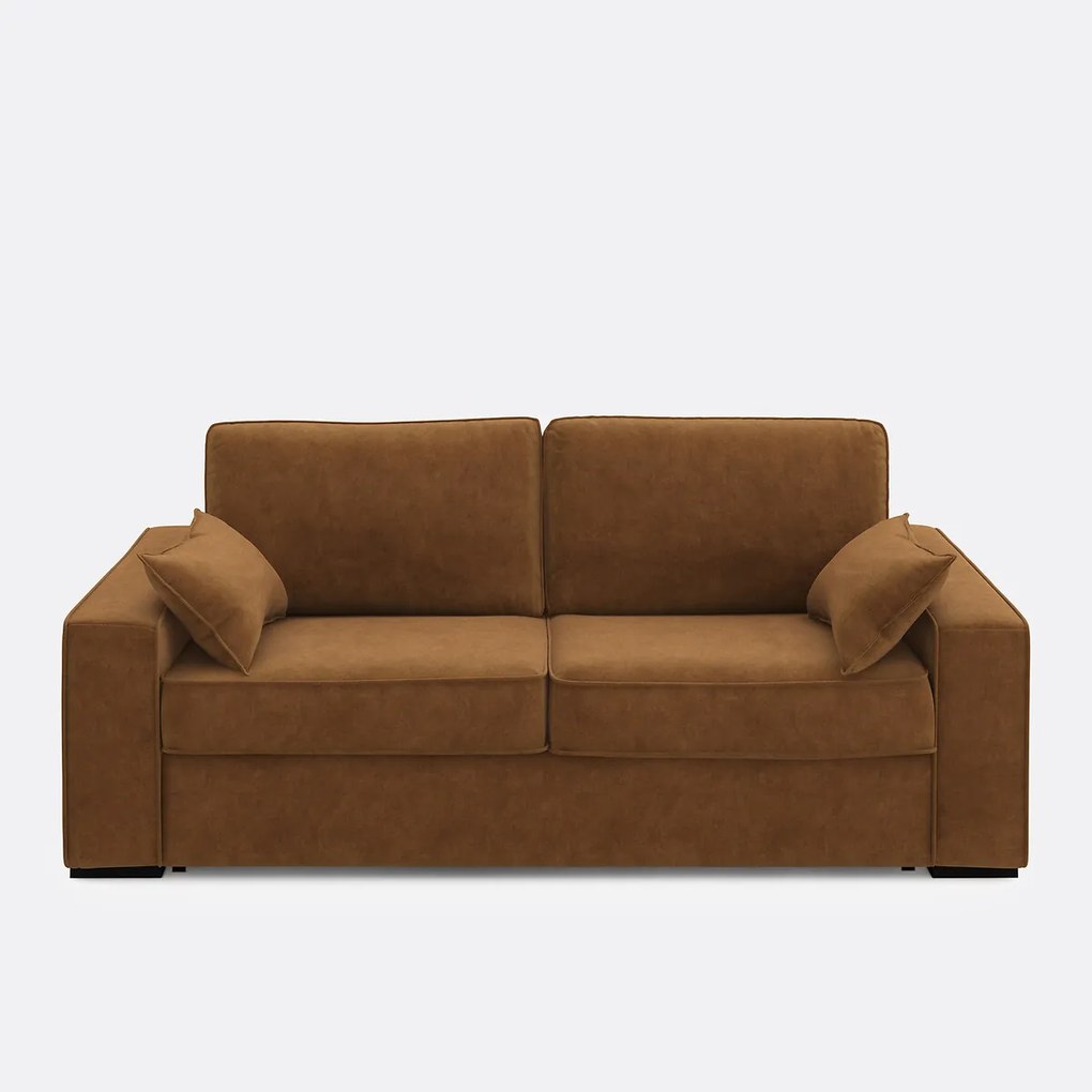 Slaapbank van fluweel, 2, 3 of 4 zits, Comfort BULTEX® Cécilia