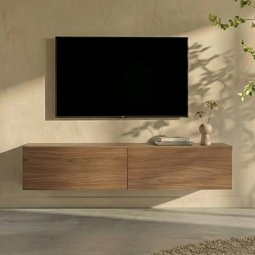 Multifunctioneel TV Meubel Walnoot - 160x45x35cm.