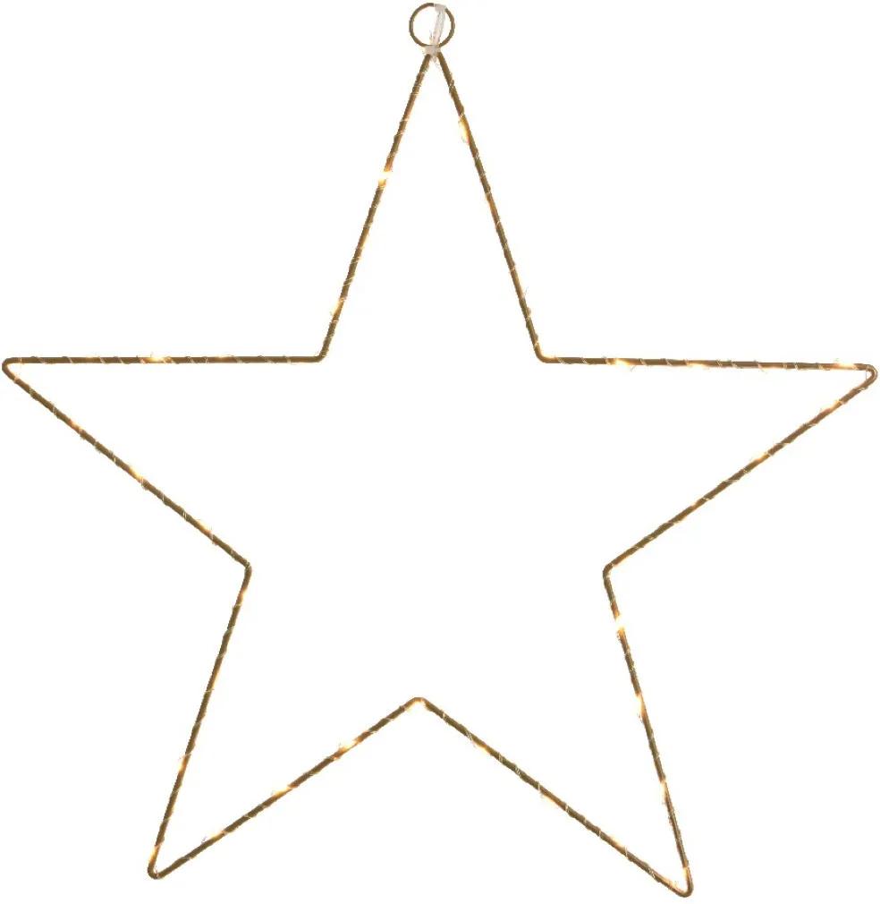 Led ster goud voor buiten 40 x 40 cm klassiek warm