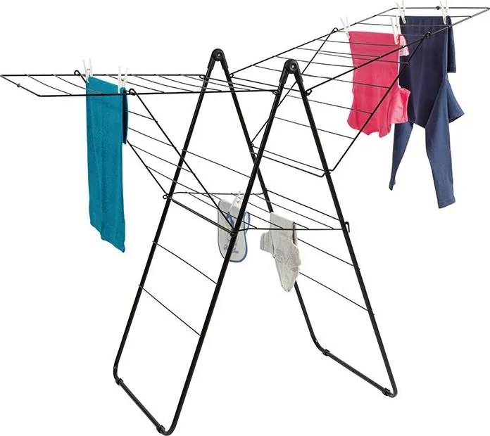 Practo Home t-model droogrek Justine - Zwart - 25M drooglengte