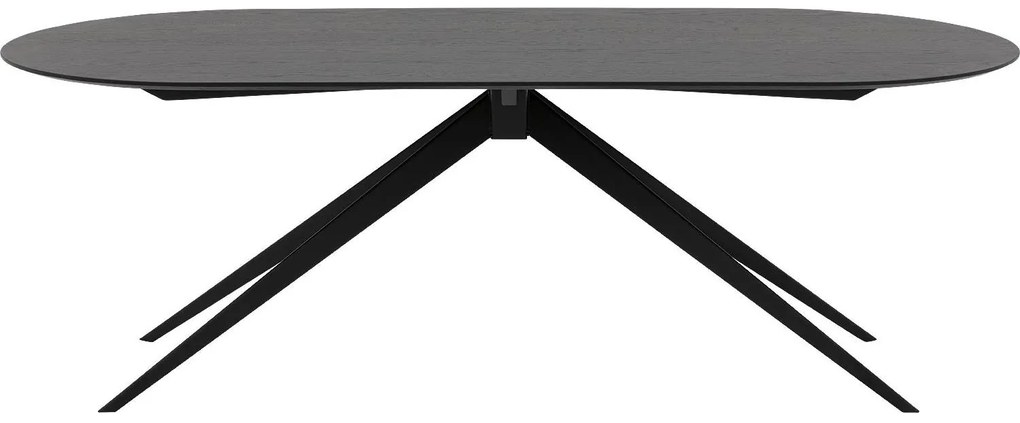 Goossens Excellent Eettafel Uniek, Semi rond 180 x 100 cm