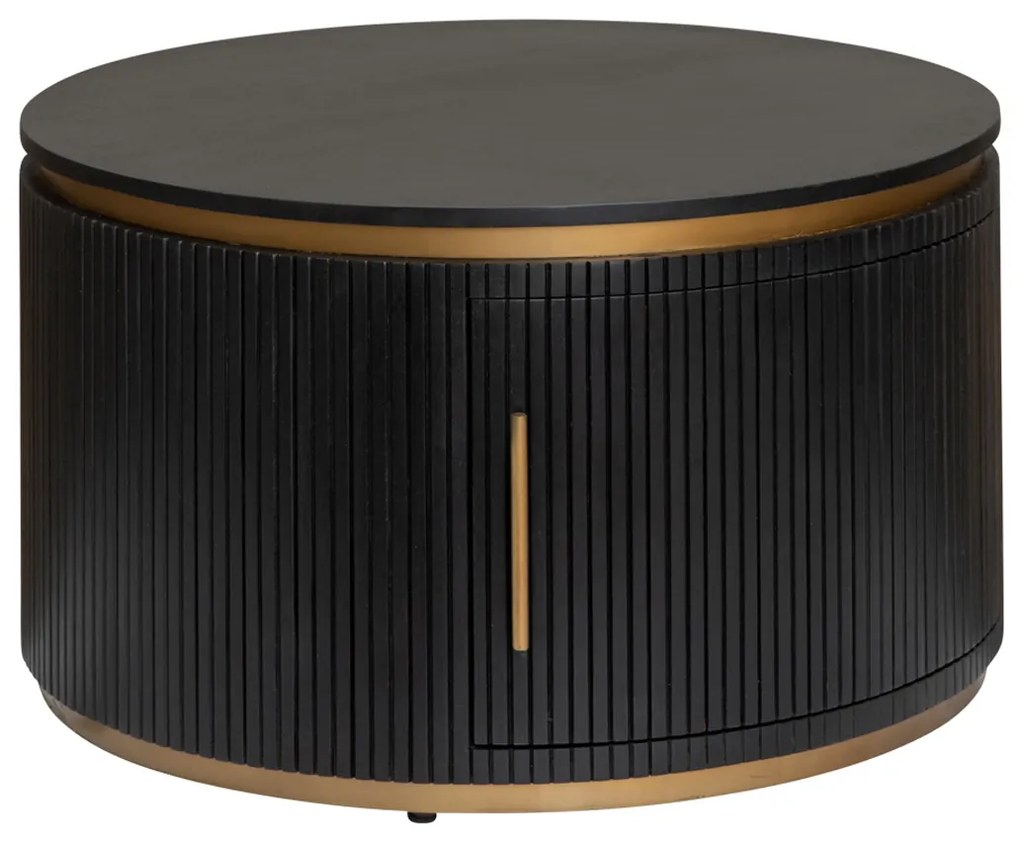 Tower Living Ronde Salontafel Met Opbergruimte 80 Cm Rivello - 80 X 80cm.