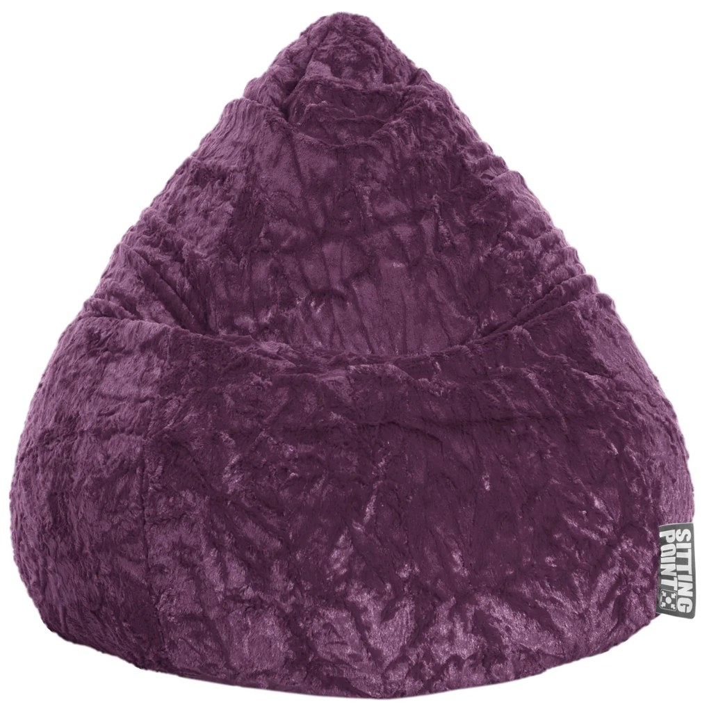 Kinder Zitzak BeanBag Fluffy XL - Aubergine