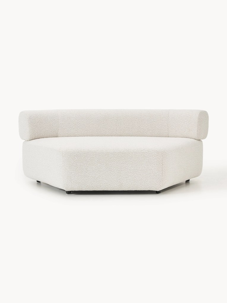 Ronde bouclé hoekmodule Anton