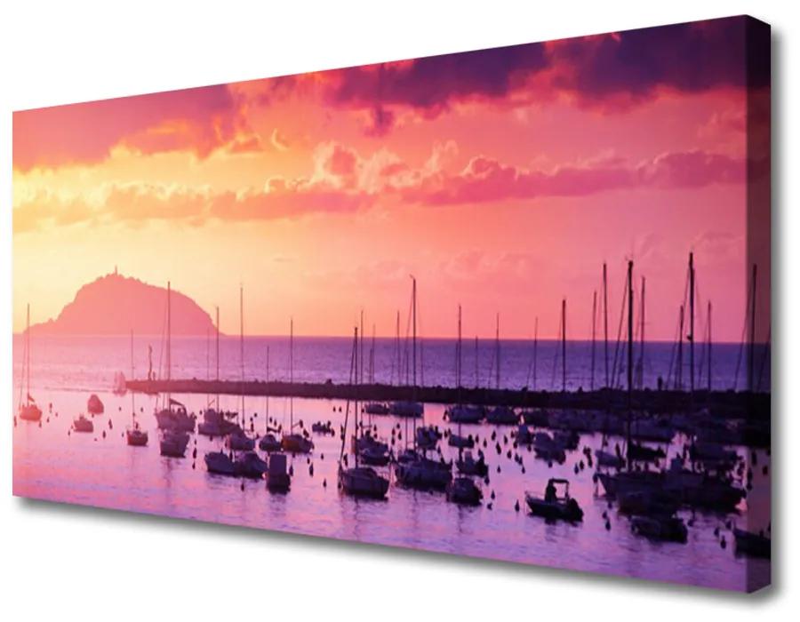 Schilderij op canvas Zee landschap 100x50 cm