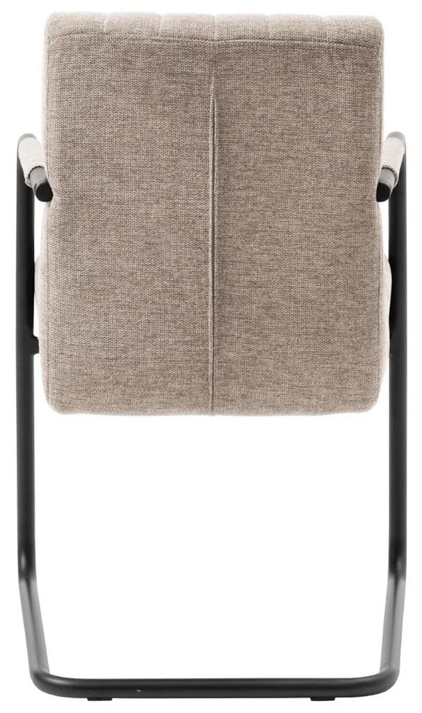 Eetkamerstoel Beige Met Armleuning