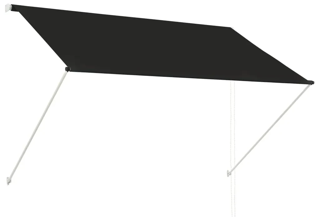vidaXL Luifel uittrekbaar 200x150 cm antraciet