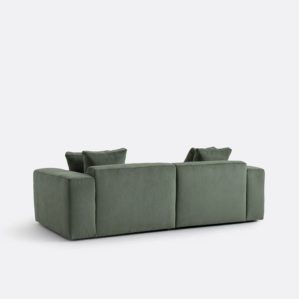 3-zitsbank van fijn ribfluweel, LIORA