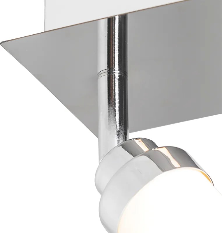 Moderne badkamer spot staal IP44 - Japie