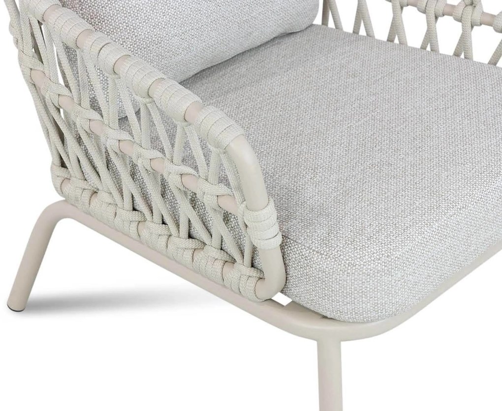 Stoel en Bank Loungeset 5 personen Rope Taupe Coco Barcelona