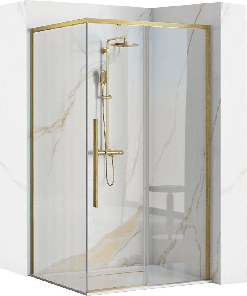Rea Solar Gold Brush 90x90 Douchecabine