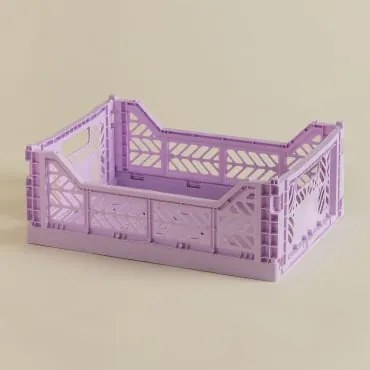 Kunststof opvouwbare en stapelbare krat Doli Paars – lavender & - Sklum