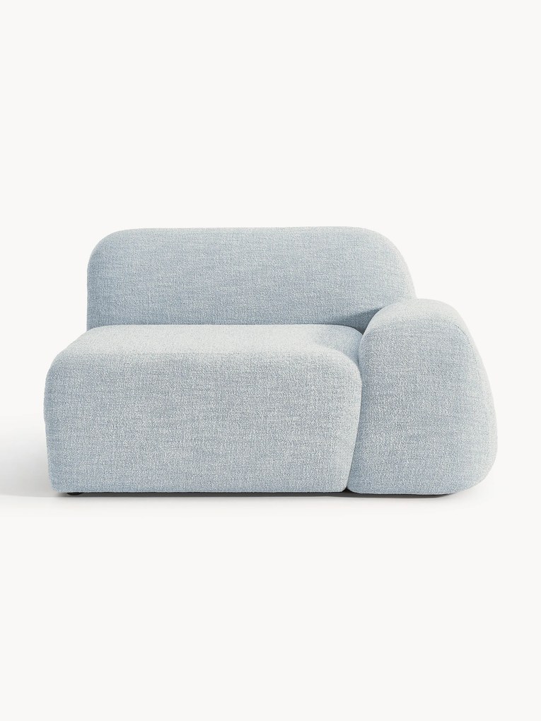 Bouclé hoekmodule Wolke