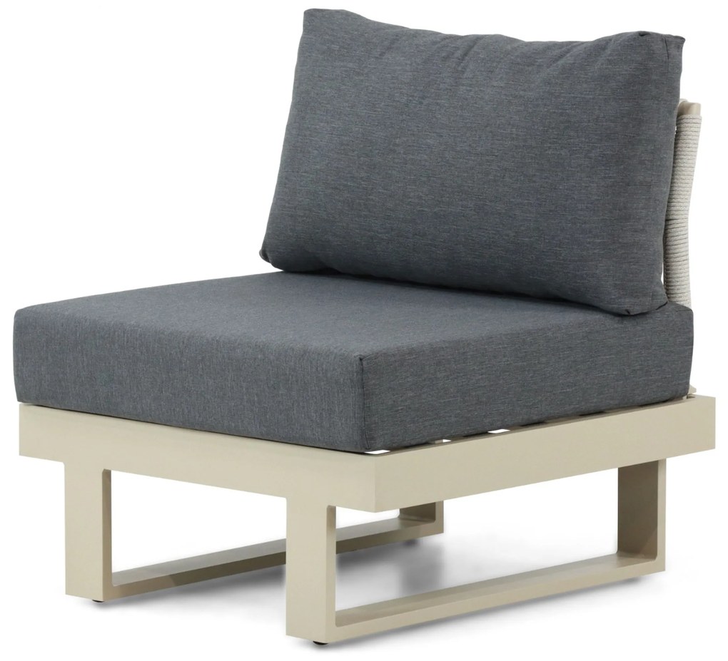 Hoek loungeset 6 personen Aluminium Taupe Lifestyle Garden Furniture Lorenzo