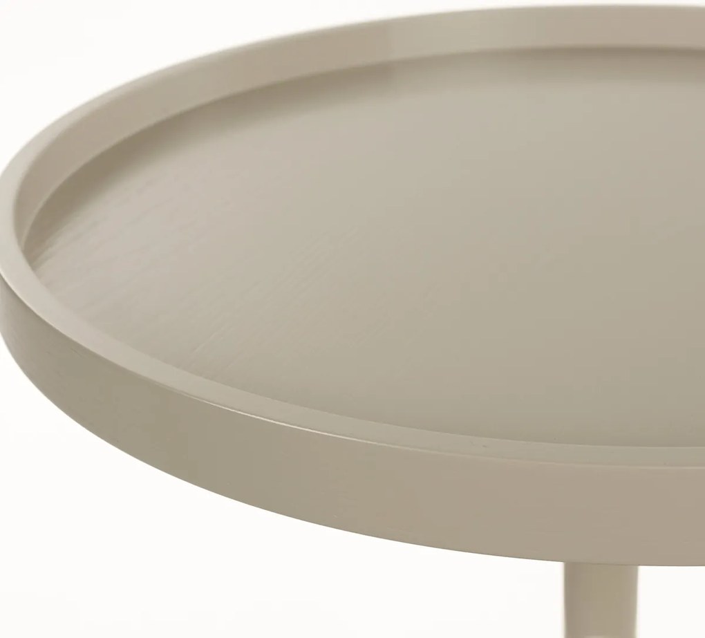 Zuiver Jason Design Bijzettafel Rond Beige - 46 X 46cm.