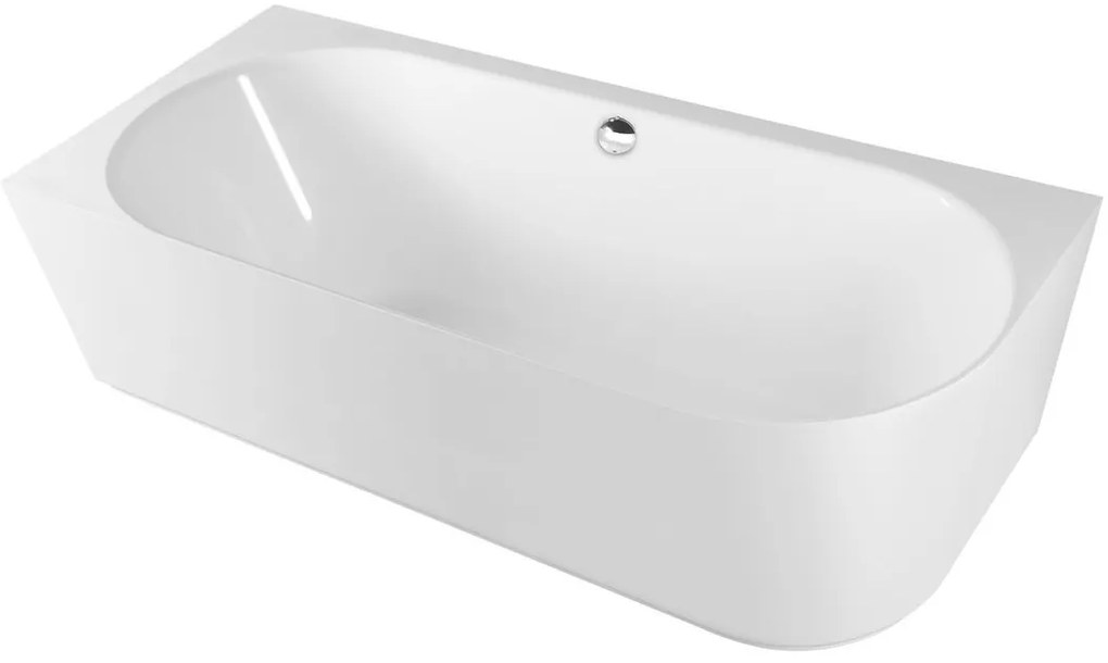Polysan Sussi half vrijstaand bad links 170x70cm wit