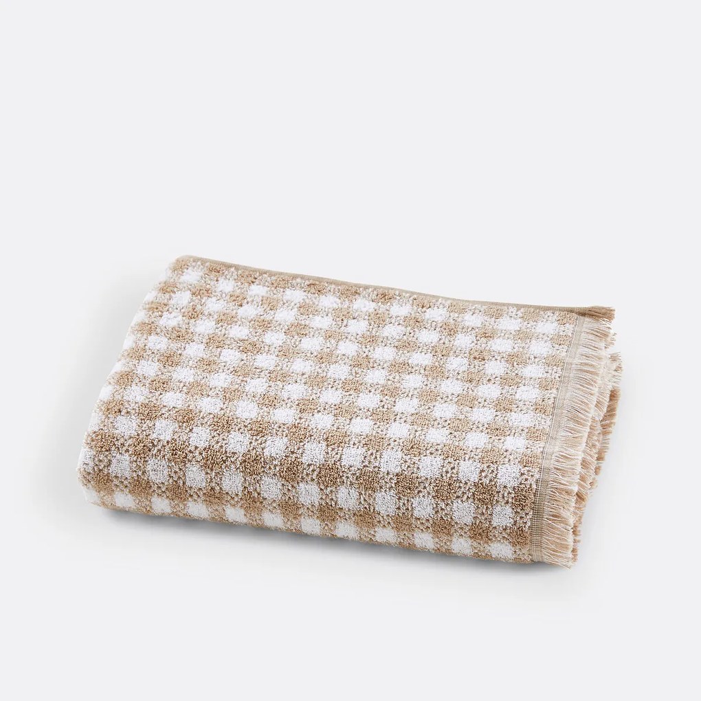 Badlaken in badstof, vichy 500g, Dinan