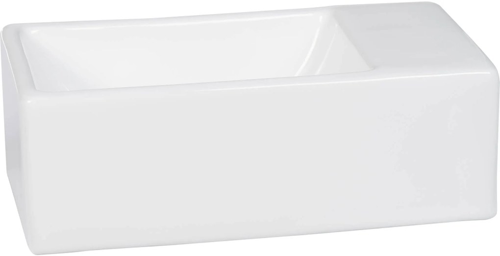 Saqu Trento fontein zonder kraangat 30,5x18x11cm wit