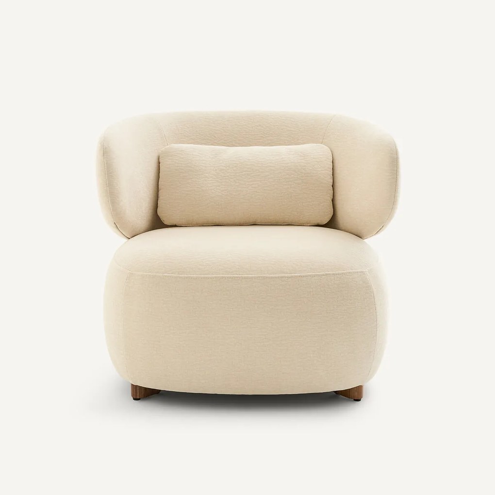 Fauteuil in reliëf-fluweel, MODALIE, ontwerp Emmanuel Gallina