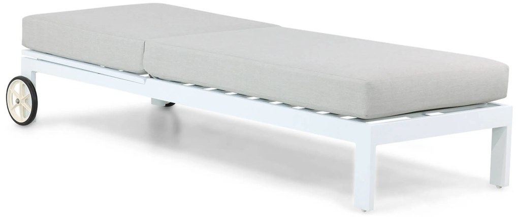 Santika Mulsanne Lounger Aluminium Wit