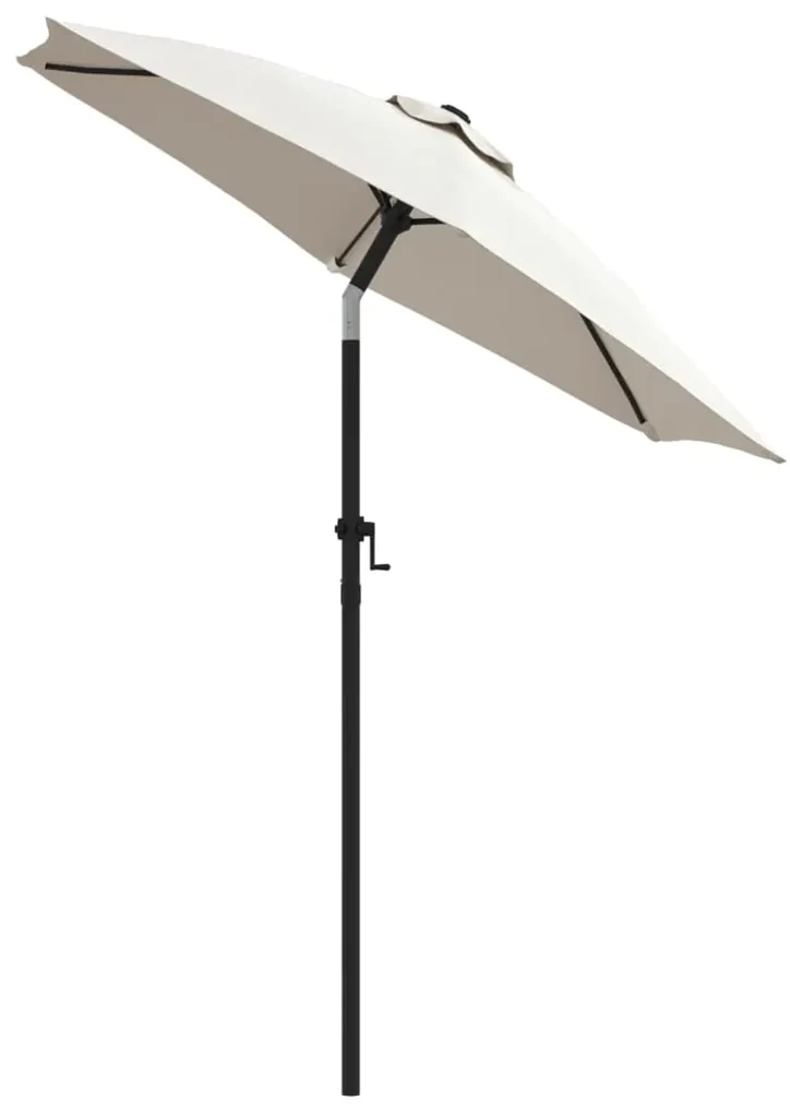 vidaXL Parasol 200x211 cm aluminium zandwit