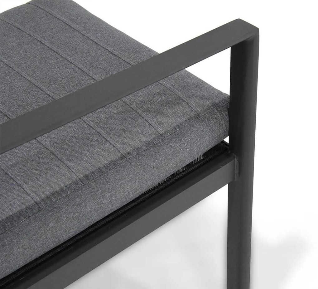 Tuinset 6 personen 217 cm Aluminium Grijs Santika Furniture Santika