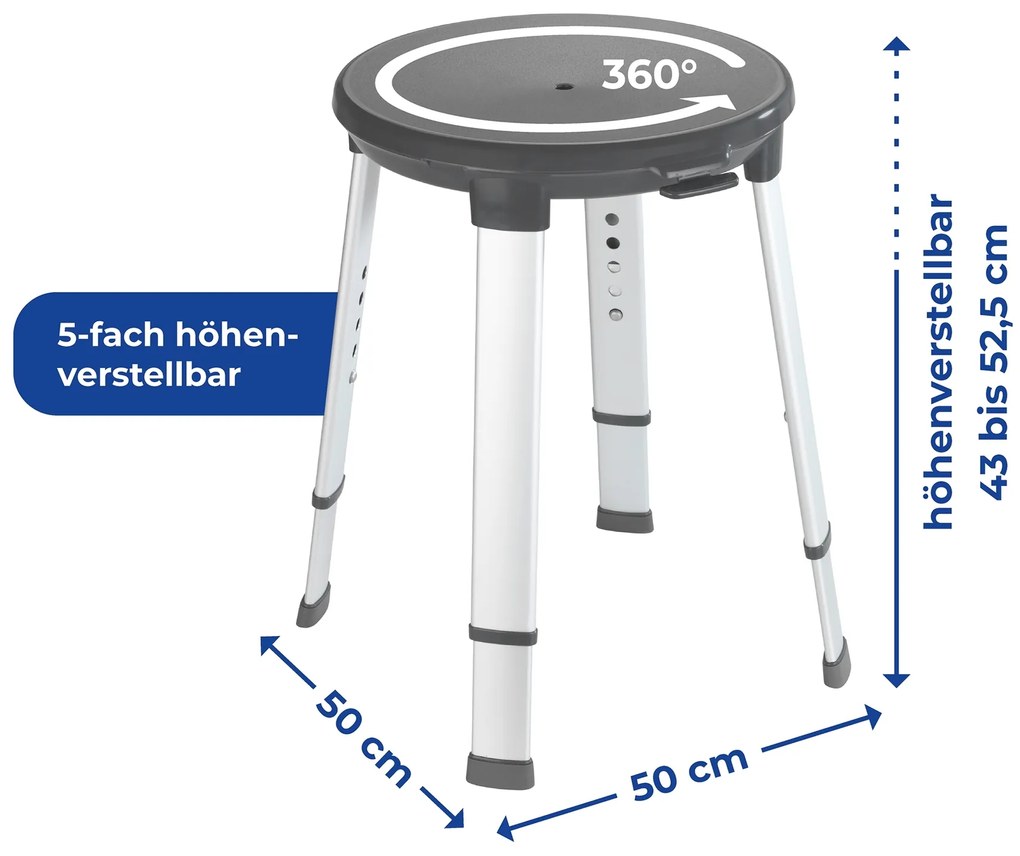 Wenko Secura Premium hygienebadkruk rond