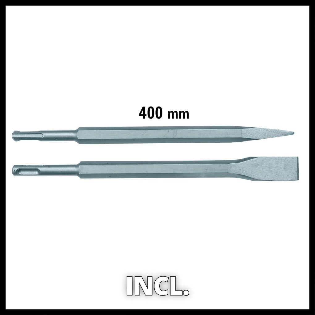 Einhell TE-RH 40 3F Boorhamer – 1050W – 10 J – SDS-MAX – Inclusief Beitels &amp; Koffer