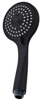 Saniclear Nero inbouw regendouche mat zwart met plafond arm, 30cm hoofddouche en 3 standen handdouche