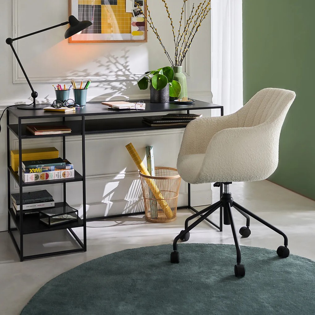 Rond vloerkleed in getuft kant Renzo, groot model