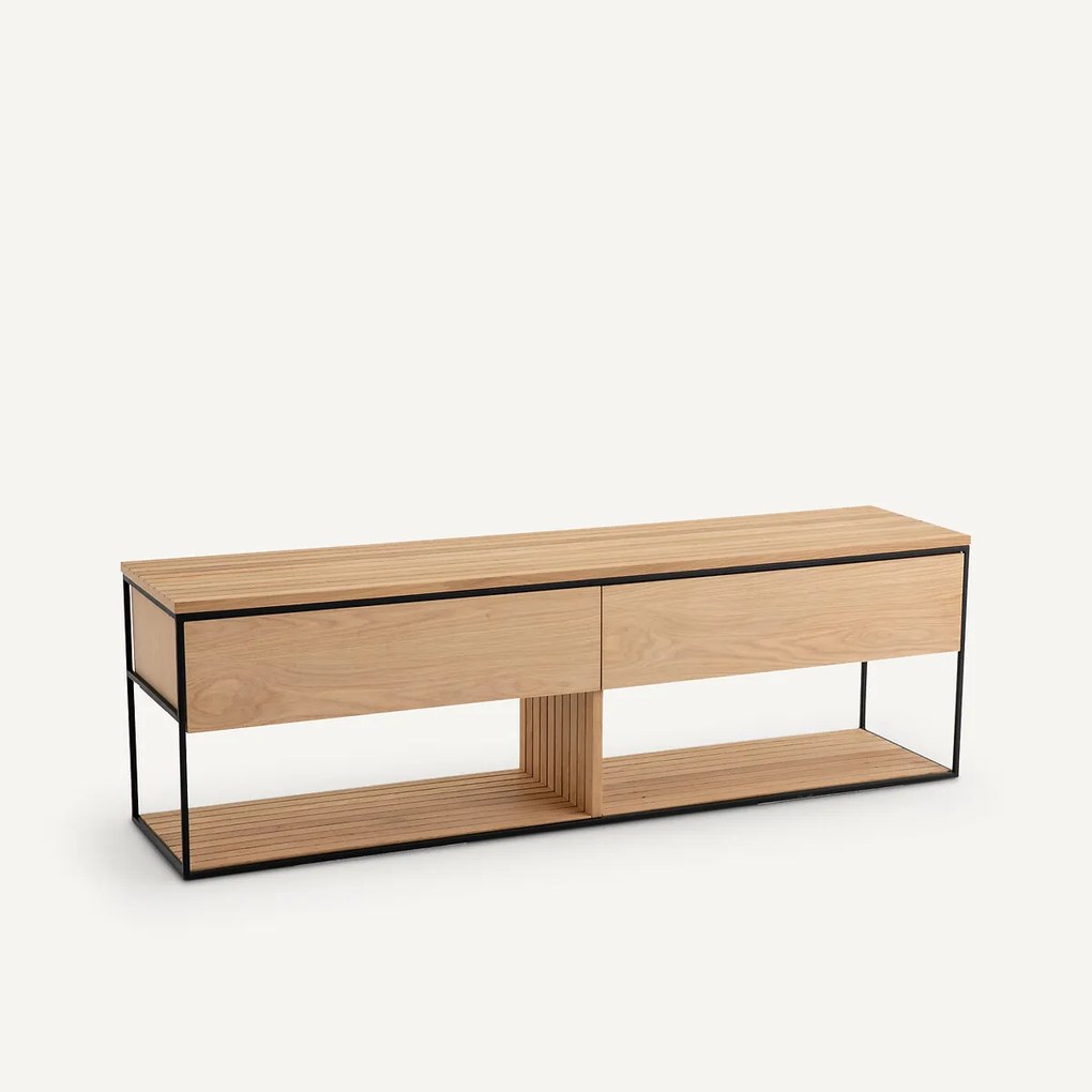 Bedvoetbank van eiken en eikenfineer, Aleena