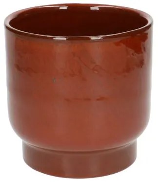 Bloempot'Mara', aardewerk, terracottaØ 13